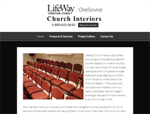 Tablet Screenshot of lifewaychurchinteriors.com